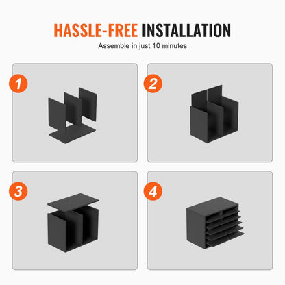 KL-FC07 - 12-Compartment Adjustable Literature Organizer for Workspace Efficiency