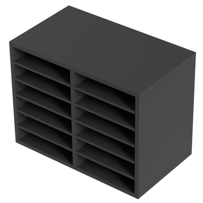 KL-FC07 - 12-Compartment Adjustable Literature Organizer for Workspace Efficiency