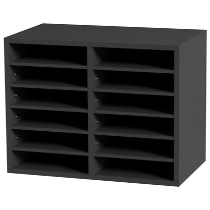 KL-FC07 - 12-Compartment Adjustable Literature Organizer for Workspace Efficiency