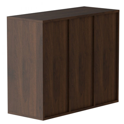 KL-FC09 - 24-Compartment Literature Organizer, 29x12x24.4 inches, Sturdy Brown Finish