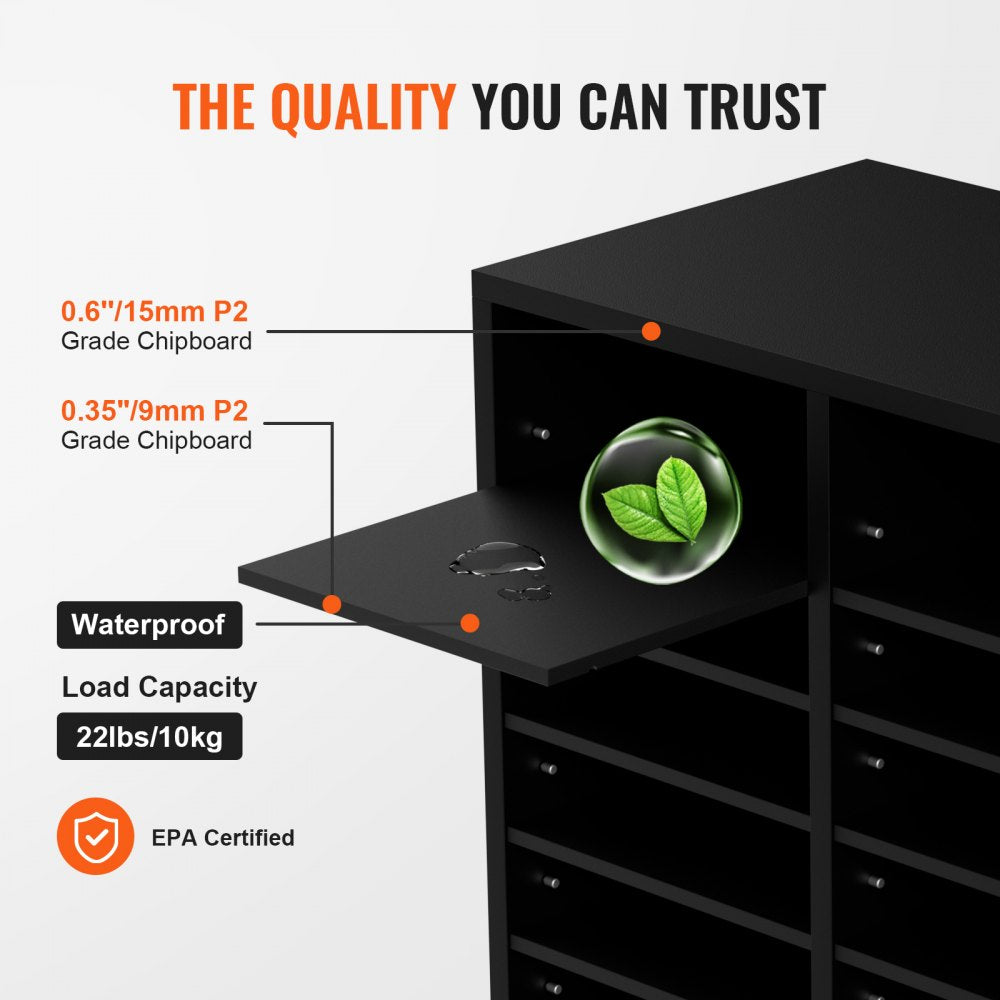 KL-FC010 - 39.3" Wood Organizer with 36 Adjustable Compartments