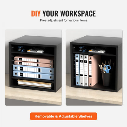 KL-FC01 - 5-Compartment Adjustable Literature Organizer for Efficient Workspace