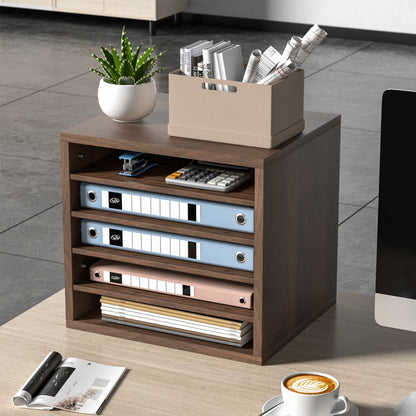 KL-FC02 - 5-Compartment Adjustable Literature Organizer, 13.9x12x13 Inches