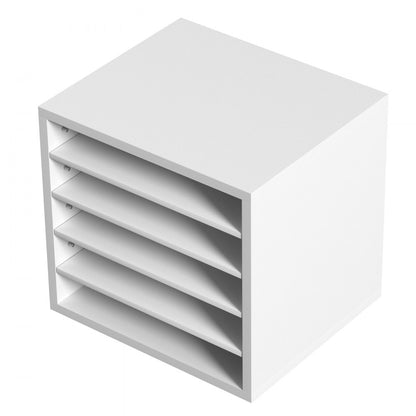 KL-FC03 - 5-Compartment VEVOR Organizer, 13.9x12x13 inches, Durable White Finish