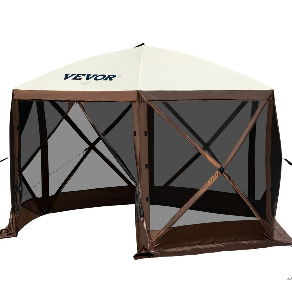 VV-CGT-1212 - Spacious 8-Person Gazebo Tent with Oxford Fabric and Netting