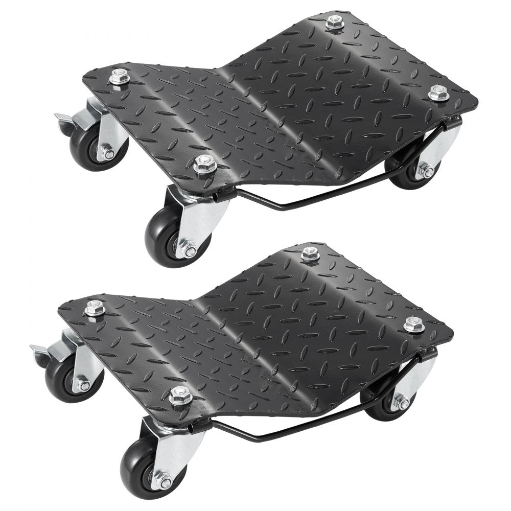 XJC-080-2 - Heavy-Duty Wheel Dolly Set for Cars, 3000 lbs Capacity