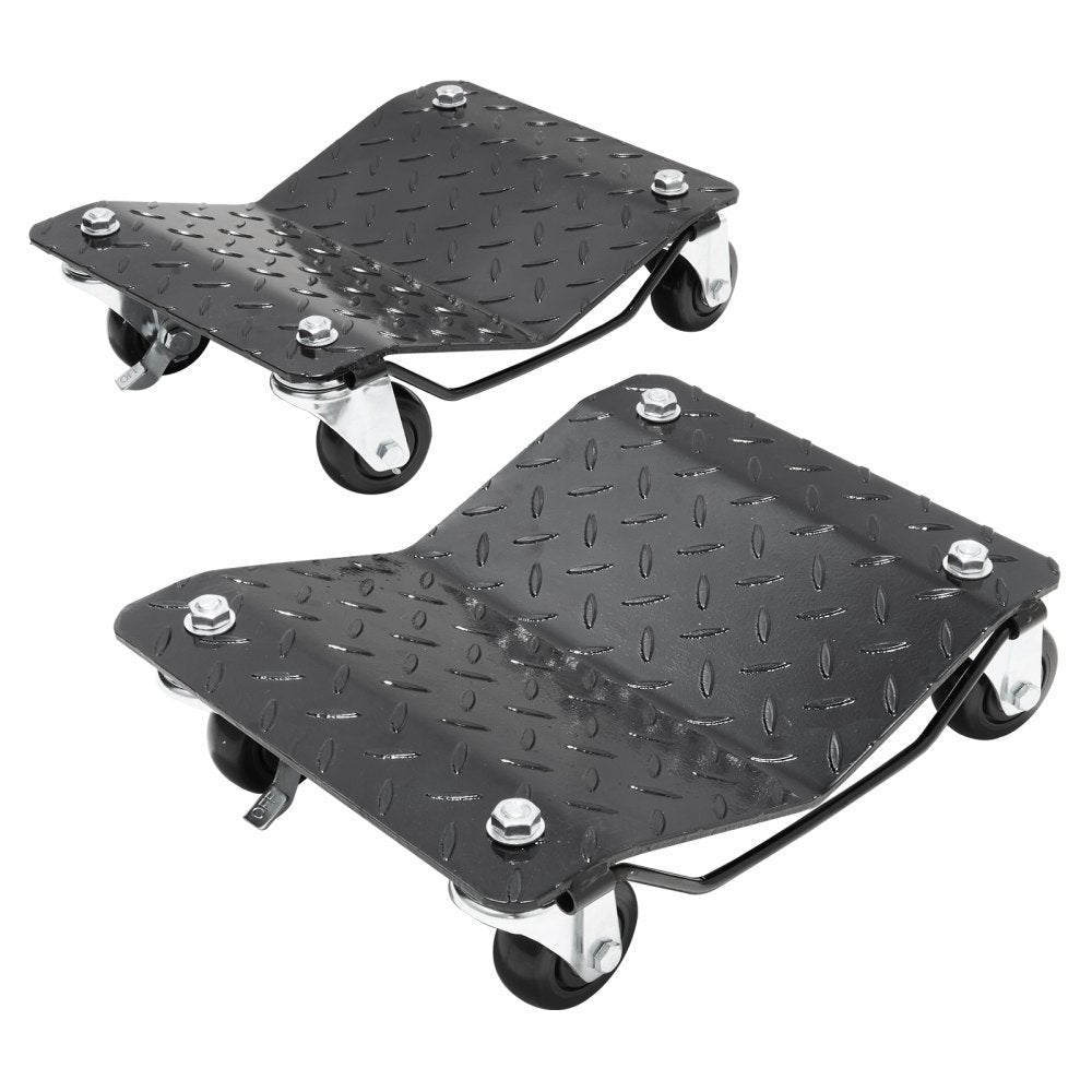XJC-080-2 - Heavy-Duty Wheel Dolly Set for Cars, 3000 lbs Capacity