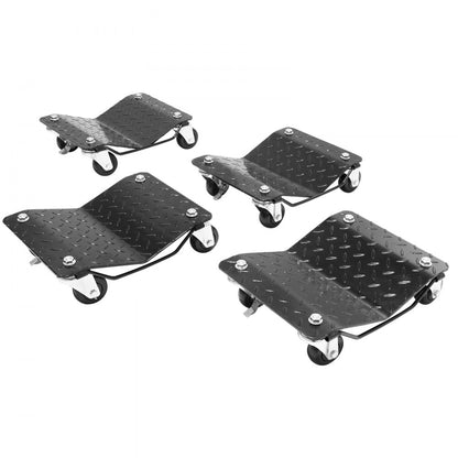 XJC-080-4 - Heavy-Duty Wheel Dolly Set for 6000 lbs Vehicle Capacity