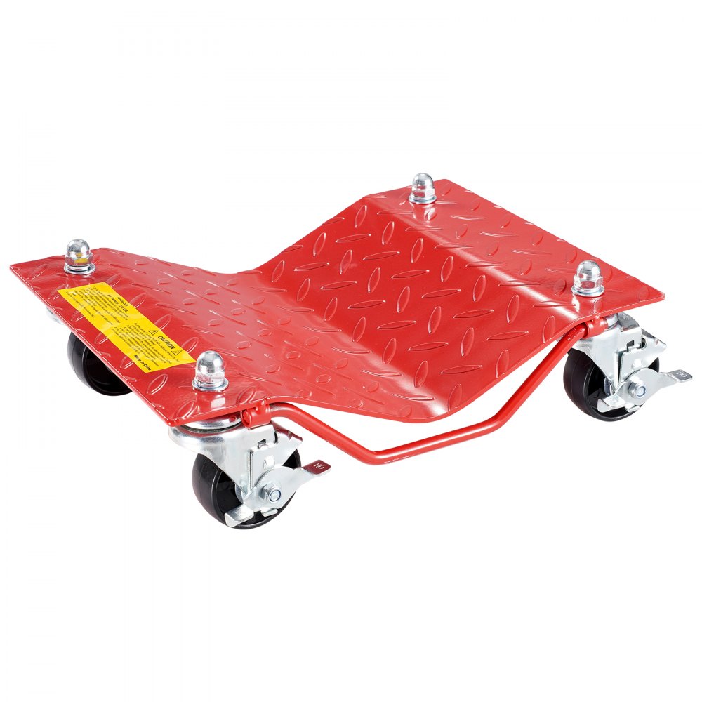 MR8100 - Heavy-Duty Wheel Dolly 3" Casters, Supports 2000 lbs for Vehicles