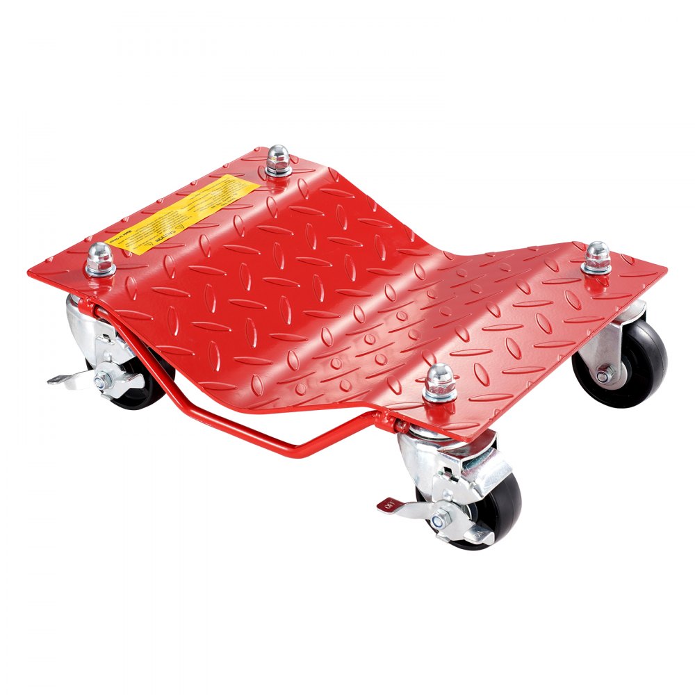MR8100 - Heavy-Duty Wheel Dolly 3" Casters, Supports 2000 lbs for Vehicles