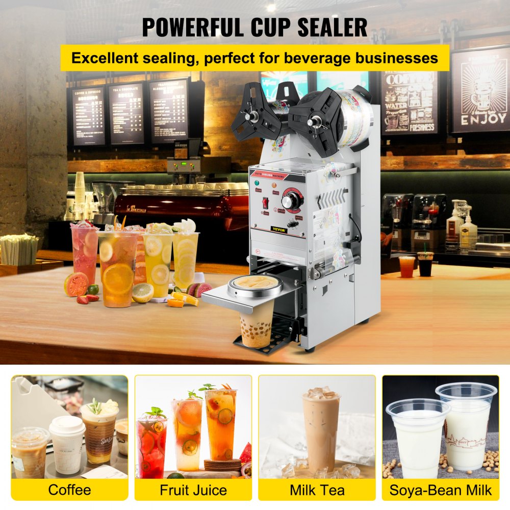 010439961518 - Efficient Semi-Automatic Cup Sealing Machine for Various Drinks