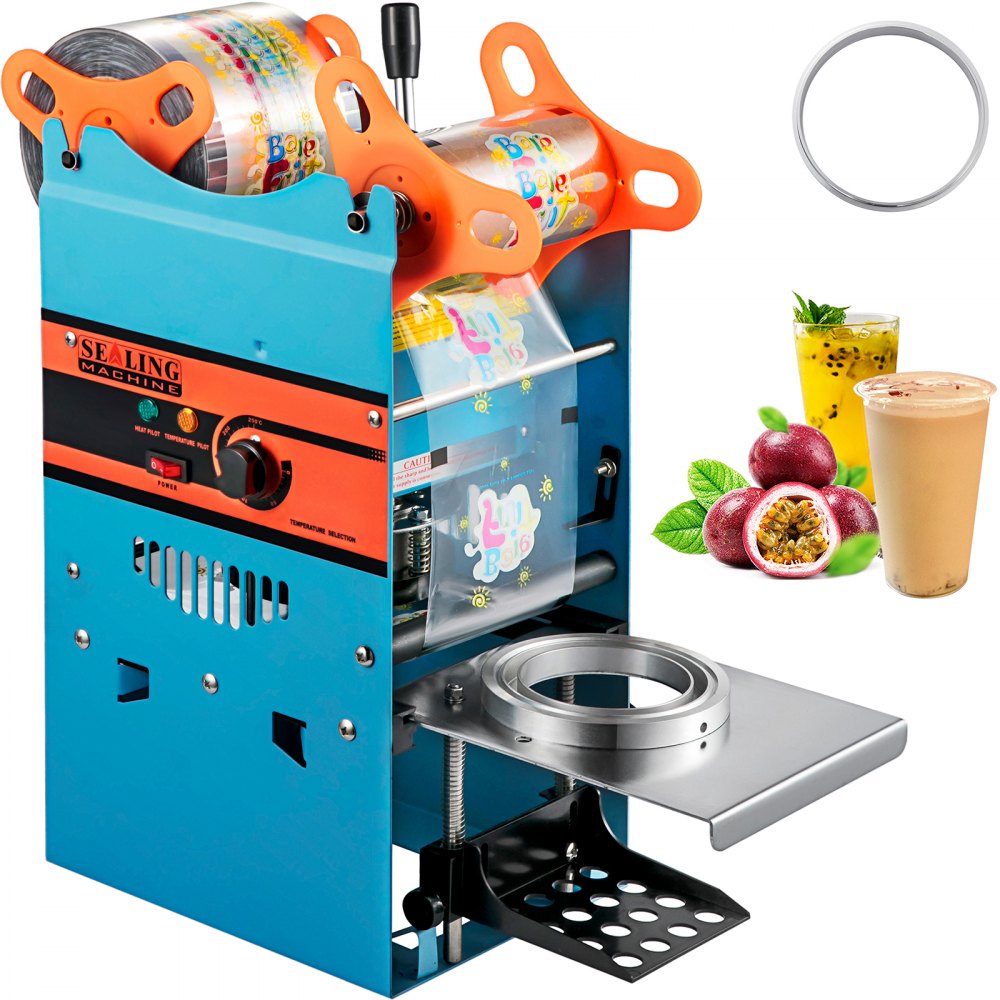 010857216552 - Semi-Automatic Tea Cup Sealer for Milk Tea & Coffee