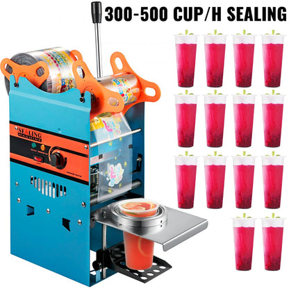 010857216552 - Semi-Automatic Tea Cup Sealer for Milk Tea & Coffee