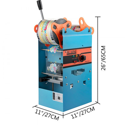 010857216552 - Semi-Automatic Tea Cup Sealer for Milk Tea & Coffee