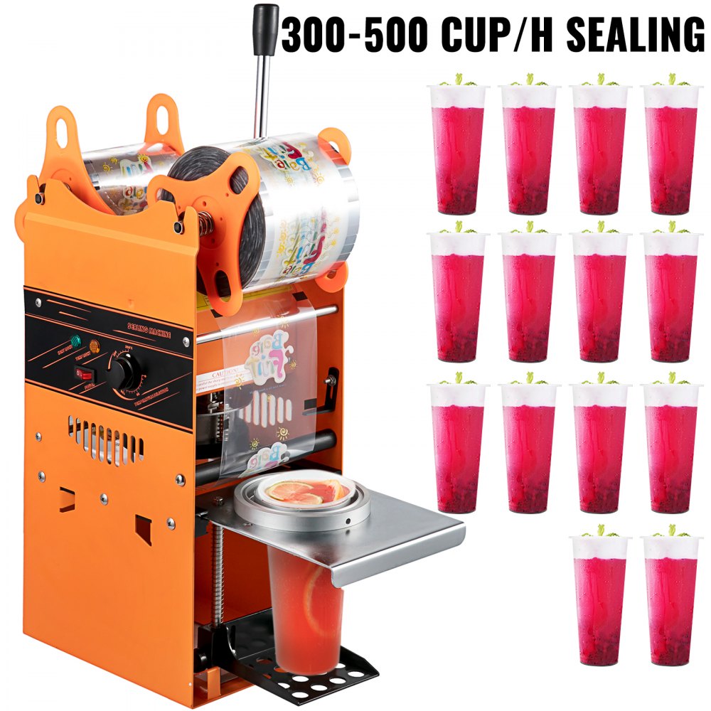 010299807526 - Semi-Automatic Boba Tea Sealer for 500 Cups per Hour