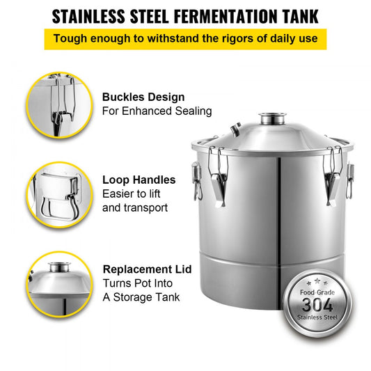 010845165370 - 50L Stainless Steel Alcohol Distiller for Home & Commercial Use