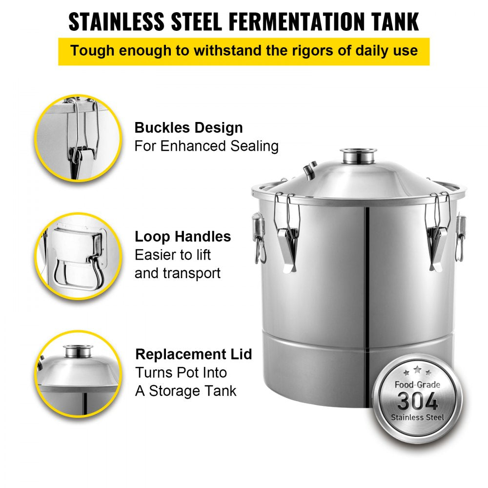 010585079496 - 70L Stainless Steel Alcohol Distiller for Home Brewing