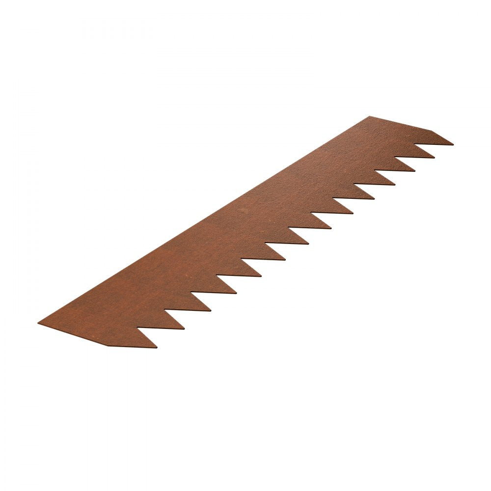 B40X8in-6 - Flexible 40"x8" Steel Garden Edging, Rust-Resistant & Weatherproof