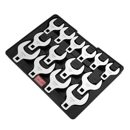 XMNJ0014 - 14-Piece Crowfoot Wrench Set, 1/2 Drive (1-1/16" to 2")