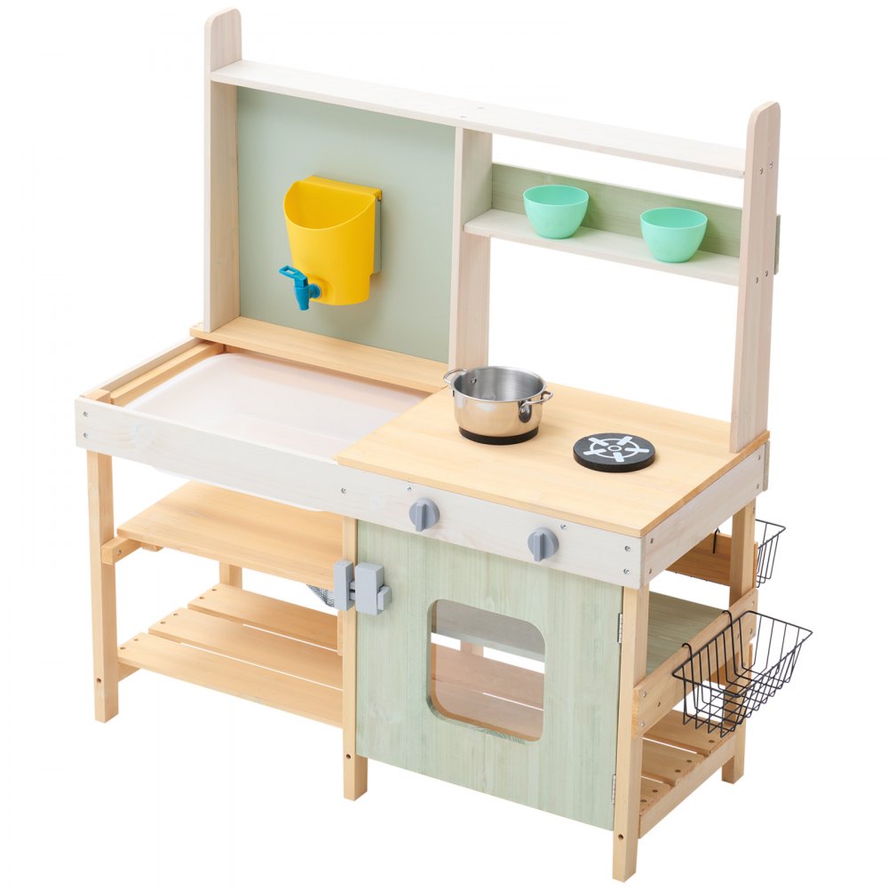 AC8283 - Durable Outdoor Mud Kitchen Playset with Sink for Kids