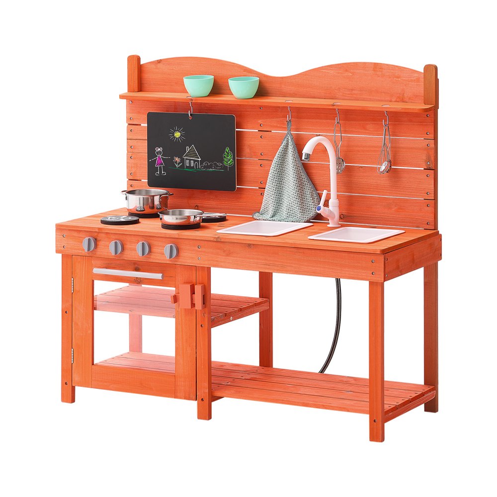 AC8282 - Waterproof Outdoor Mud Kitchen Set for Kids with 13 Accessories