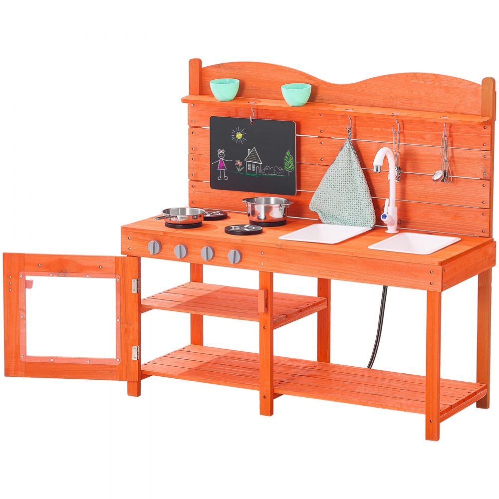 AC8282 - Waterproof Outdoor Mud Kitchen Set for Kids with 13 Accessories