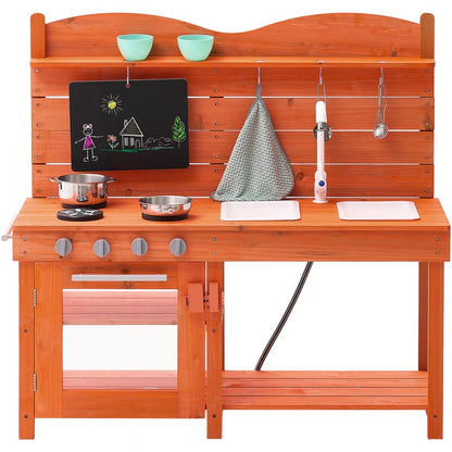 AC8282 - Waterproof Outdoor Mud Kitchen Set for Kids with 13 Accessories
