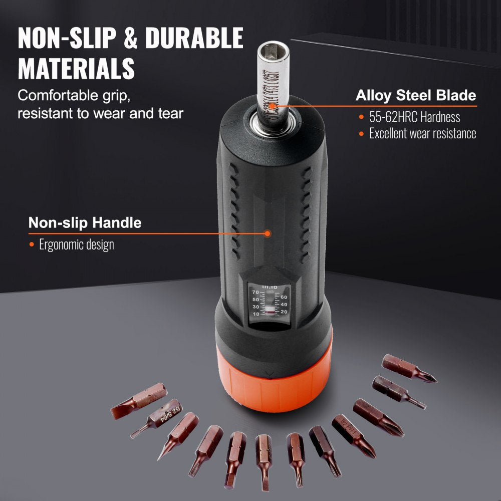 NSQ-70 - VEVOR 10-70 in-lbs Precision Torque Screwdriver for DIY & Gunsmithing