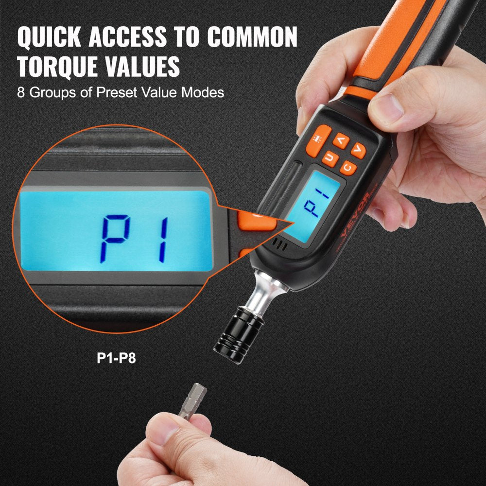 DSM1-100008B - VEVOR Digital Torque Screwdriver, 2.65-70.67 in-lbs Range