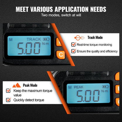 DSM1-100008B - VEVOR Digital Torque Screwdriver, 2.65-70.67 in-lbs Range