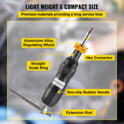 RTD-10-50in.lbA - Adjustable Torque Screwdriver 10-50 in-lbs with Bits