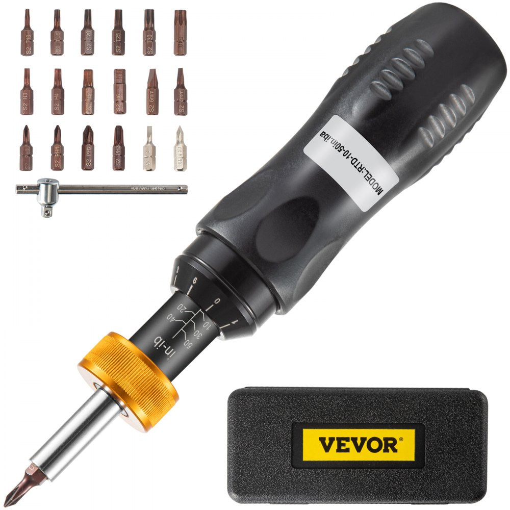 RTD-10-50in.lbA - Adjustable Torque Screwdriver 10-50 in-lbs with Bits