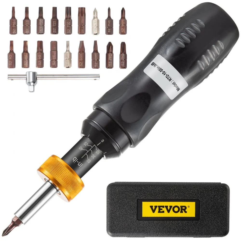 RTD-10-50in.lbB - 1/4" Adjustable Torque Screwdriver, 10-50 in/lb, ±5% Accuracy