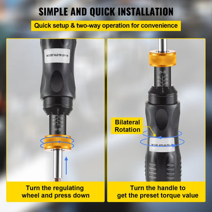 RTD-20-70in.lb - Adjustable Torque Screwdriver 20-70 in-lbs, 1/4" Bit