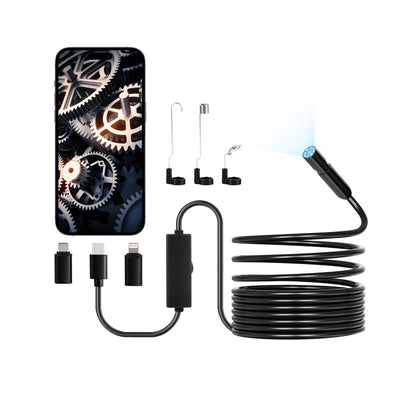 SM7 - 16.4FT HD Endoscope Camera with Adjustable Brightness for Inspections