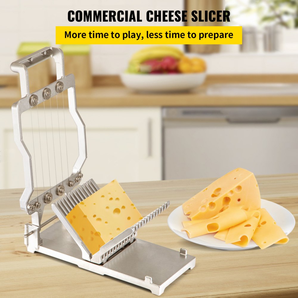 010624170453 - Durable Cheese Cutter with Adjustable Thickness and Stainless Steel Blade