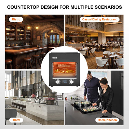 EF04-AB-2-18 - 1450°F Electric Grill with 6-Tier Rack & Easy Cleaning