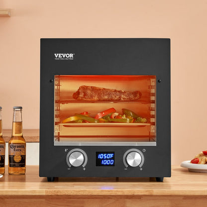 EF04-AB-2-18 - 1450°F Electric Grill with 6-Tier Rack & Easy Cleaning