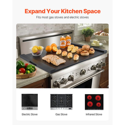 LPK1289-1 - 30"x22" Pine Wood Stove Cover & Extra Counter Space