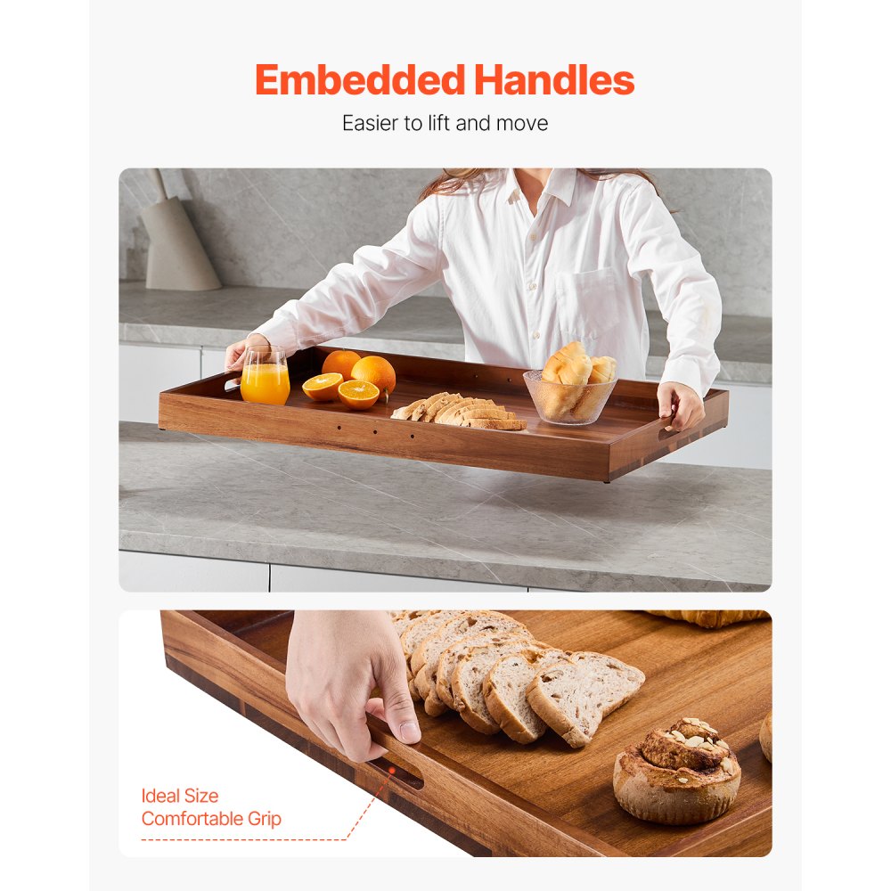 LPK1289-2 - 30"x22" Acacia Wood Noodle Board for Gas & Electric Stoves