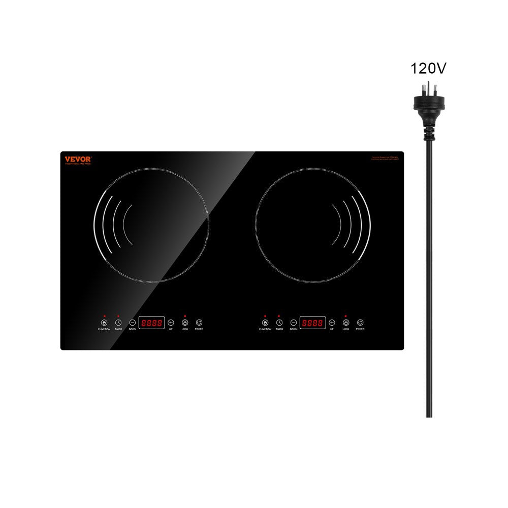 LI2H-98 - 24" Induction Cooktop with Dual Burners and Touch Control