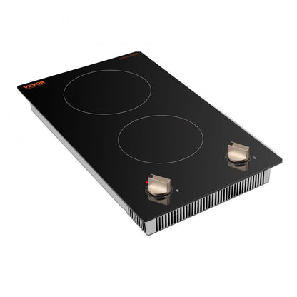 SK-35IHA12CK03 - 12" Built-In Induction Cooktop with Dual Knobs and Safety Features