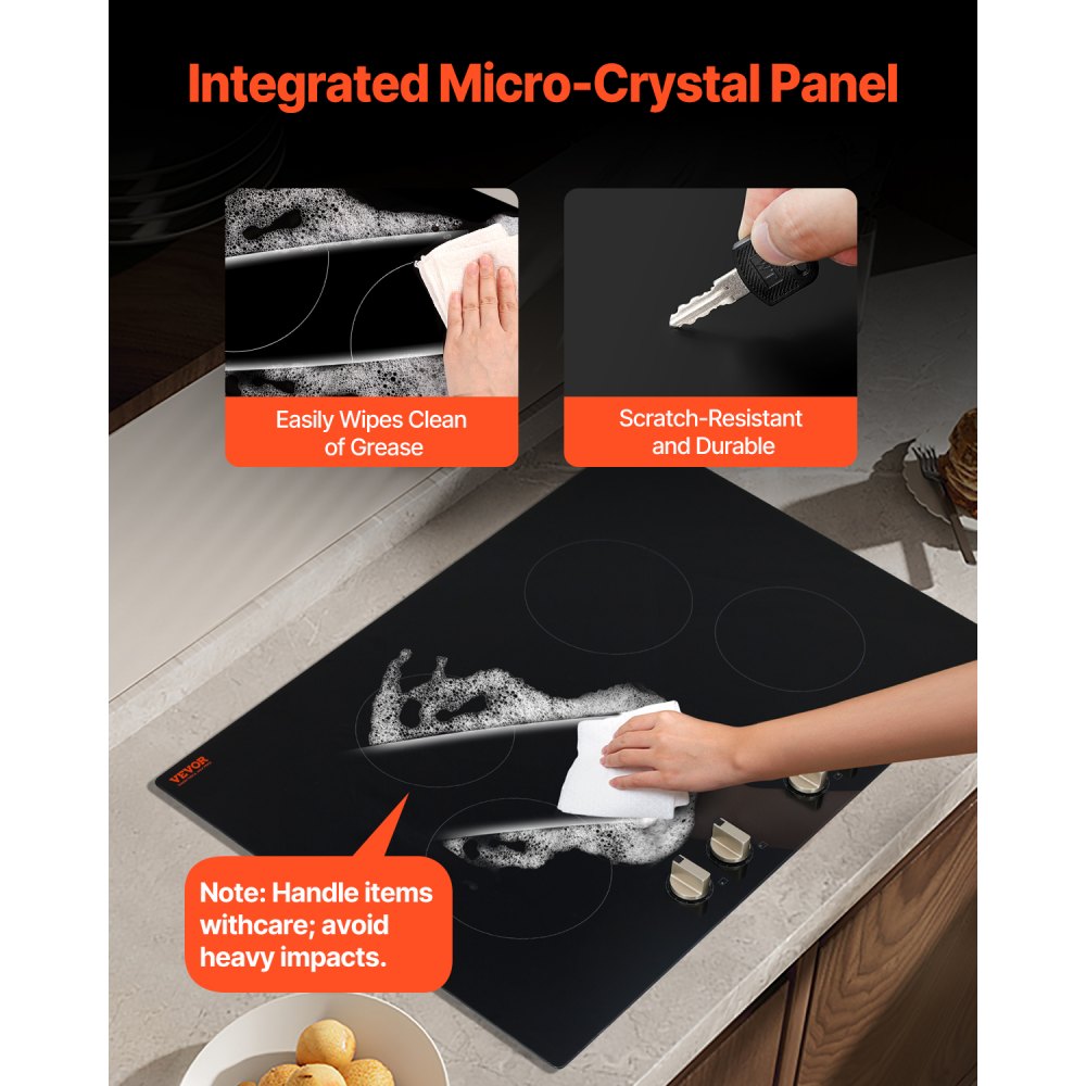 SK-66IHA30CK04 - 30-Inch 4-Burner Induction Cooktop with Knob Controls