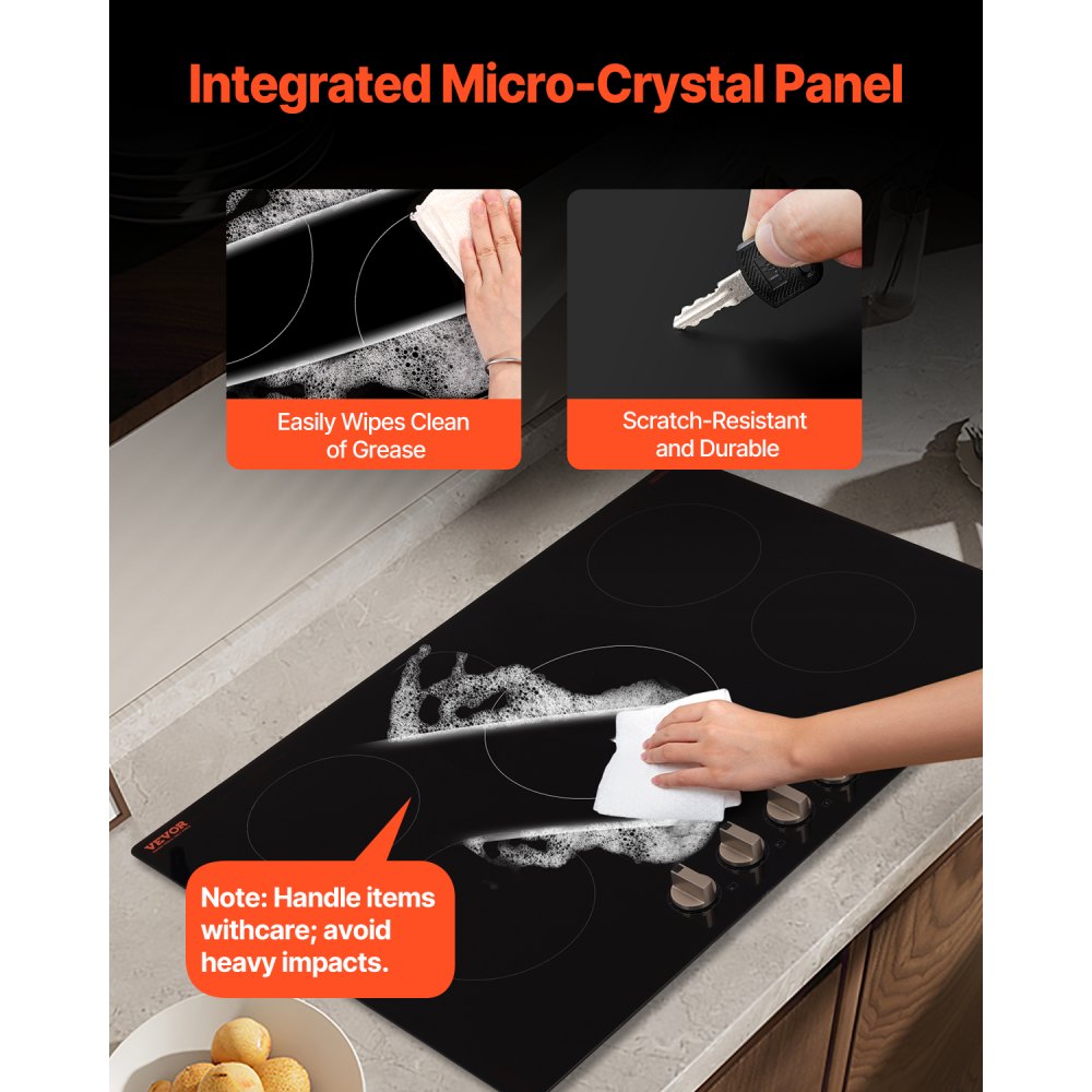 SK-92IHA36CK04 - 36-inch Induction Cooktop with 5 Cooking Zones and Knob Controls