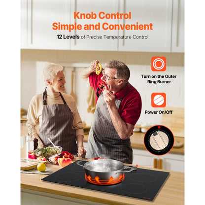 SK-92IHA30CK04 - 30-Inch 5 Burner Induction Cooktop with Easy Controls