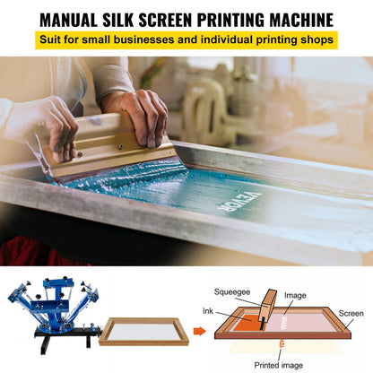 010187636447 - 4 Color Metal Screen Printer for T-Shirts & More