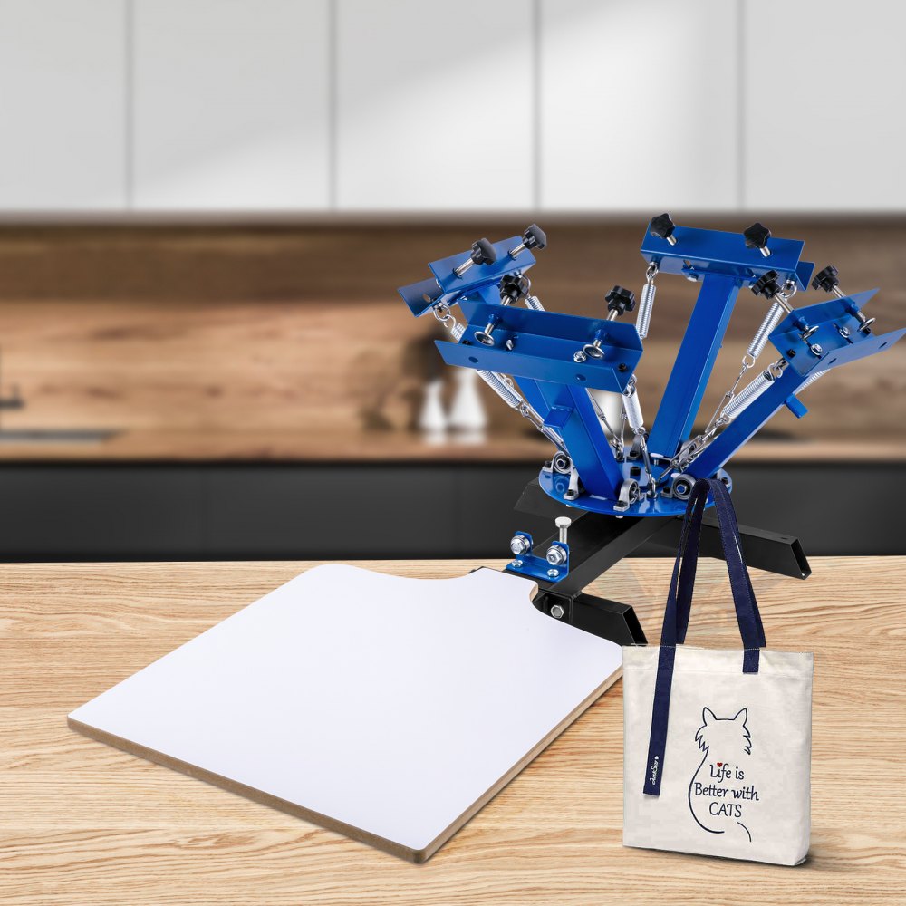 010187636447 - 4 Color Metal Screen Printer for T-Shirts & More