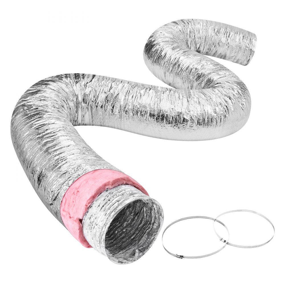OW130 - 5'' x 25FT Aluminum Dryer Vent Hose with Insulation