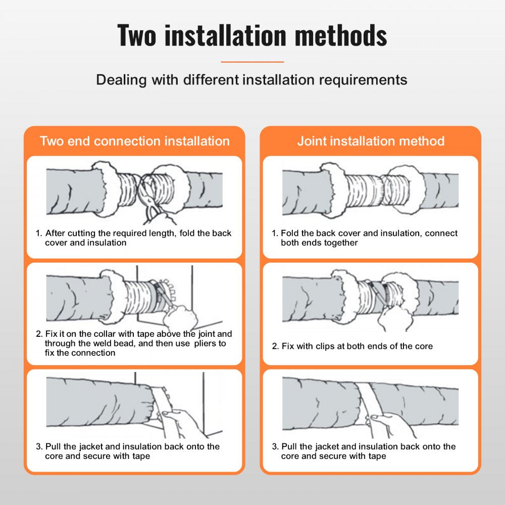 GC160 - Insulated 25FT Dryer Vent Hose for Energy Efficiency