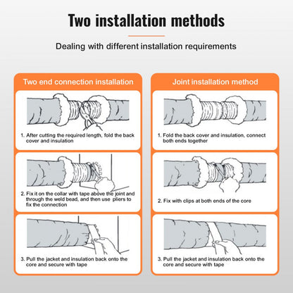 GC160 - Insulated 25FT Dryer Vent Hose for Energy Efficiency